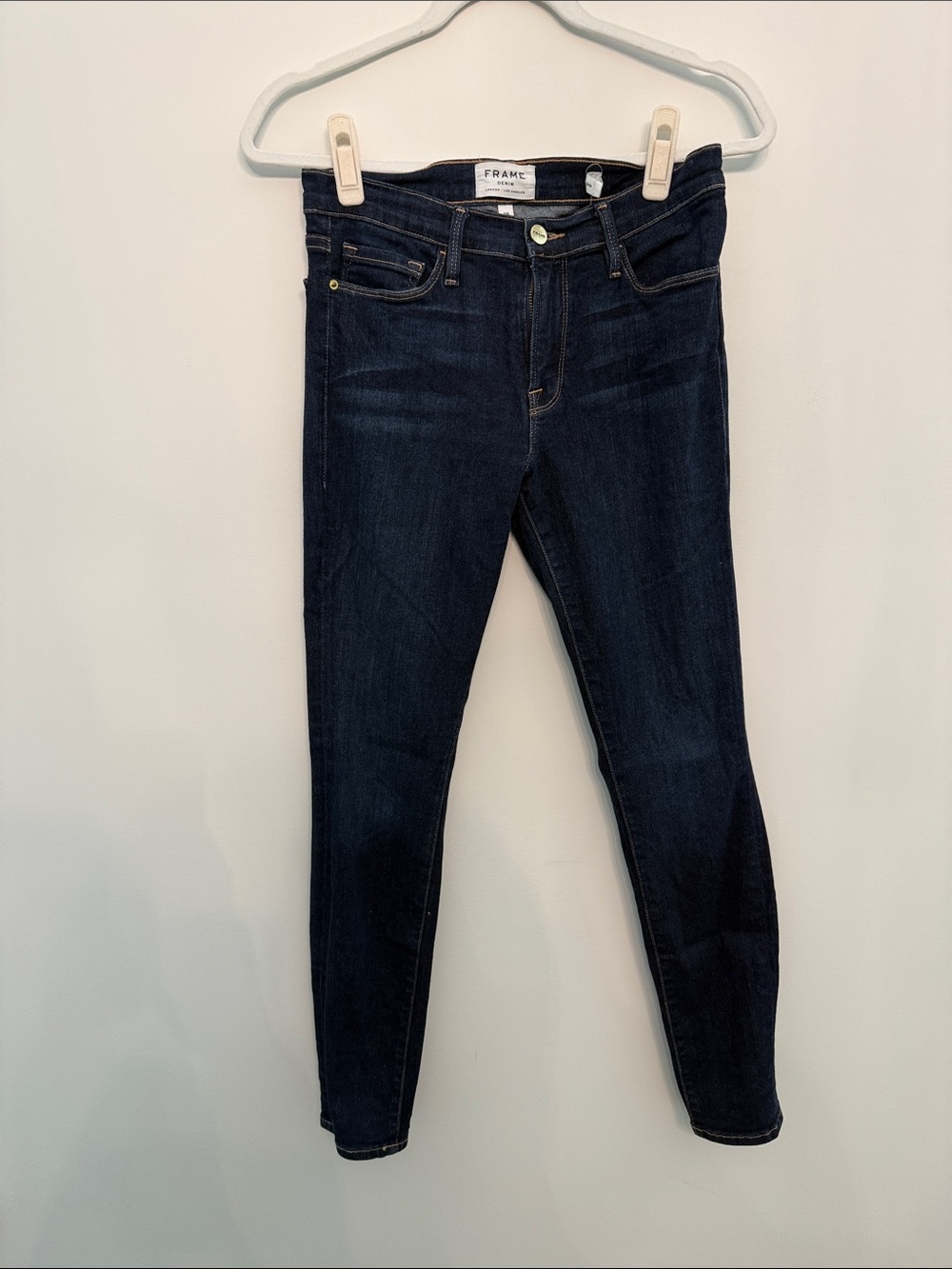 Frame Denim Deep Indigo Skinny Jeans - Women's